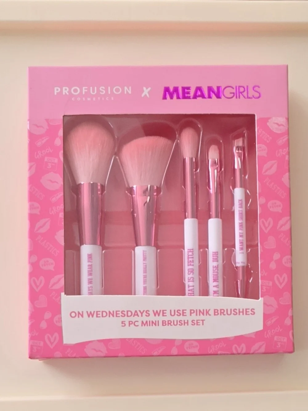 NIB Profusion x Mean Girls Makeup Collection Bundle 5 Piece Limited Edition